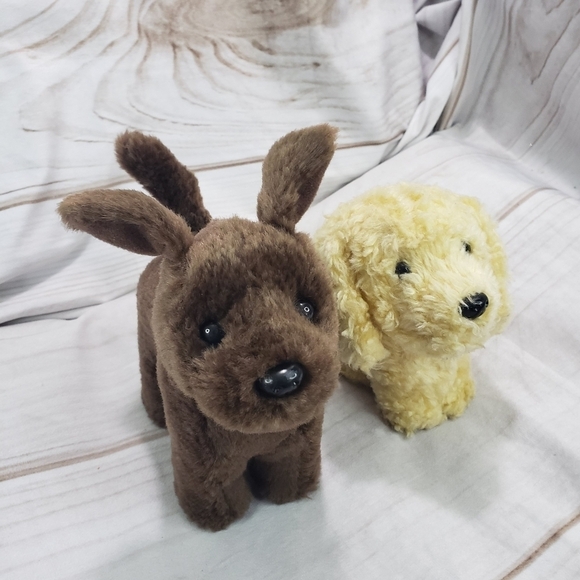 American Girl Doll Honey Golden Retriever Chocolate Lab Dog Pets Set Of 2 - Picture 8 of 8